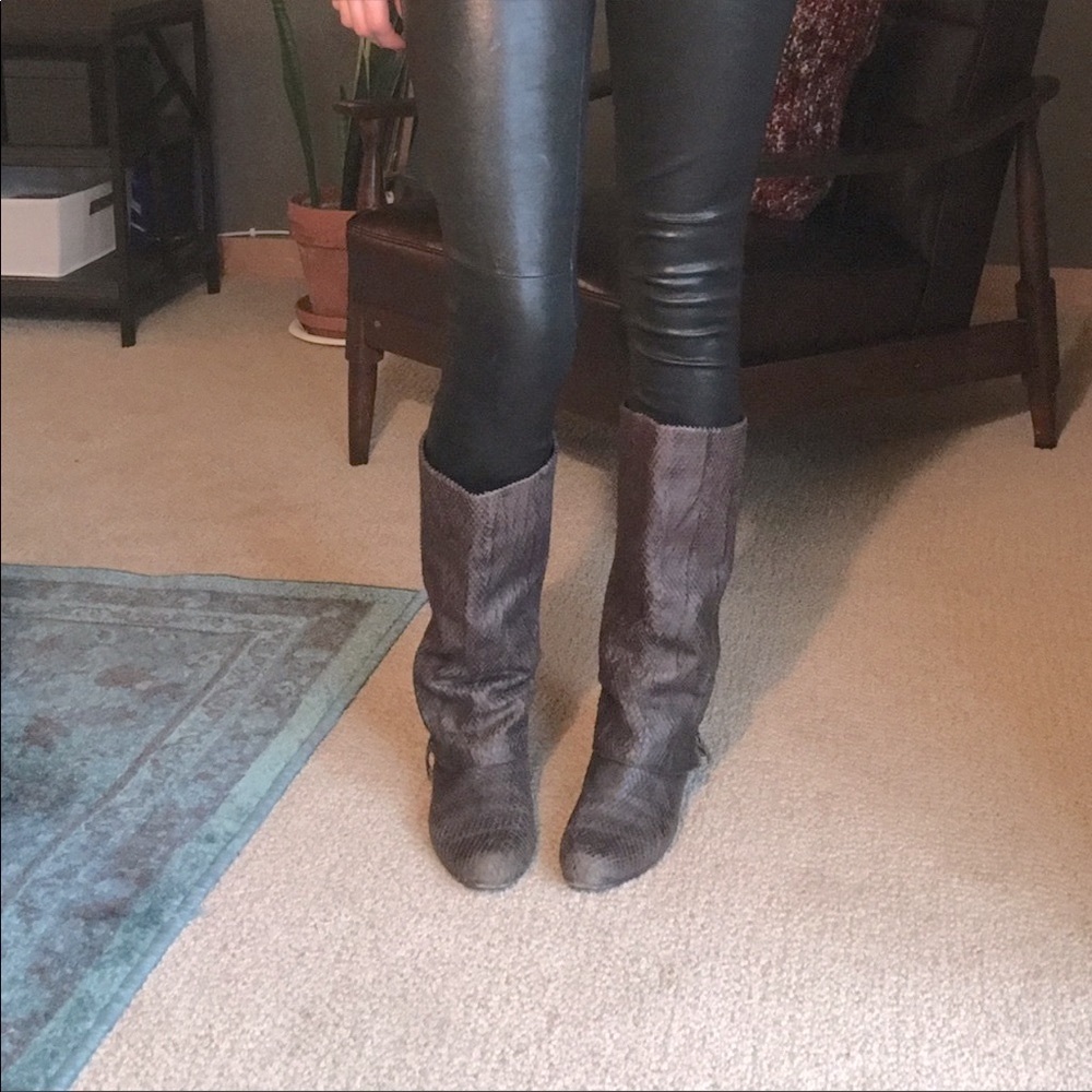 Elizabeth and James Snakeskin Boots